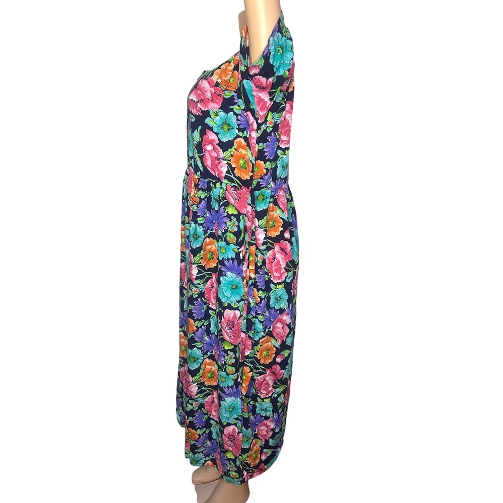 Vintage Diane Von Furstenberg The Color‎ Authority Floral Maxi Dress Size 1X - Picture 5 of 11